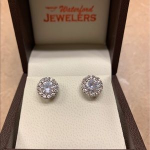 Lazare Diamond Halo Studs